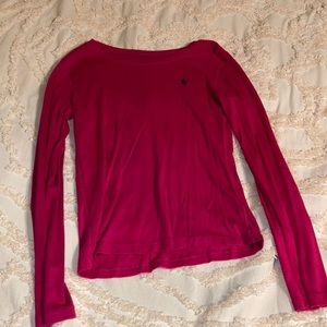 Pink polo long sleeve